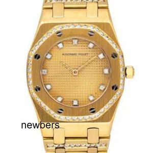 Audemar Pigue Watch Royal Oak Automatyczny ruch APF Factory Diamond Gold