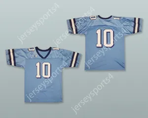 Custom alle Namensnummer Herren Jugend/Kinder North Carolina Tar Heels 10 hellblaues Fußballtrikot Top S-6xl