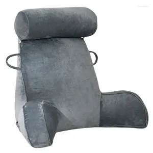 Kissen Reading Setzen Sie Keilruhe zur Rückenstütze mit Armlehnen bequemer Bettstuhl Ultra weicher flauschiger Hals