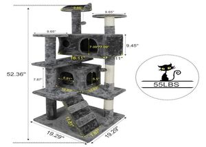 52 KOTA TREE Activity Tower Pet Kitty Meble z drapiącymi słupkami Ladders318d215T6710477