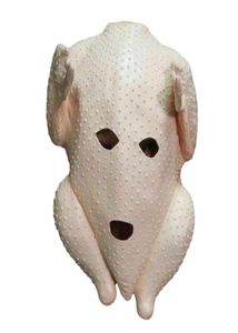 感謝祭の七面鳥の鶏肉マスクラテックスフルヘッドアニマルコスチュームクリスマスファンシードレスパーティーマスクbrown178r30134355726
