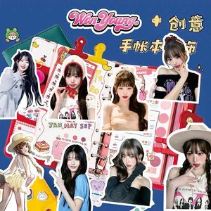 2024 Hot 60st/Set Kpop Stickers ive foton Nytt album Formel av kärlek Söt Kpop Girl Group Idol Star Stickers Set fans gåva