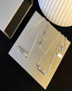 Pure 925 Sterling Silver Jewelry for Women Beach Necklace Slide Stone Drop Pendants Move Stone Design Summer Neckalce8060099