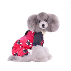 Dog Apparel Clothing Clothes Four-legged Printed Cotton-padded Pet