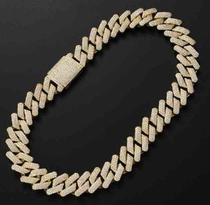 Chunky Gold Man Link Iced Out CZ Miami Cuban Rapper Jewelry 20mm Chain Necklace183I4574983