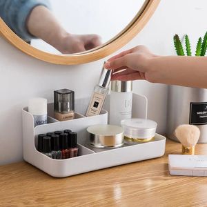 Scatole di stoccaggio organizzatore di trucco organizzatore organizzatore di plastica per la pulizia del bagno per la screntura del bagno per il rossetto per il rossetto