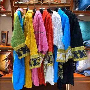 Mens Designer Classic Cotton Bathrobe 7 Färger unisex Brand Sleepwear Kimono Warm Bath Robe Home Wear Bathrobes 65944ESS 2024