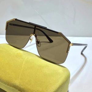 0291 Popularne okulary przeciwsłoneczne dla mężczyzn Maska modowa Maska unisex połowa ramki lustro lustrzane soczewki z włókna węglowego styl letni 0291S Random BO 235p