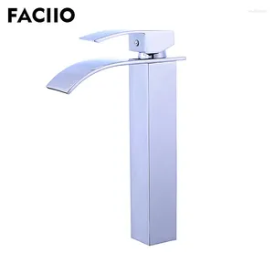 Раковина ванной комнаты Faciio Water Taps Waterfall Faucet Chrome Basin Mixer Tap Cown и Torneira YD-1029