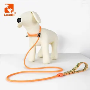 Colarinhos de cachorro coleira de treinamento loudik com rolhas recicladas personalizadas feitas de corda de estimação de animais finos caminhando