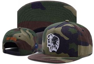 İlk Bölüm Kafatası Hint Camo Beyzbol Kapakları Erkekler ve Kadınlar İçin Yeni Marka Hip Hop Şapkası Gorras Bones Snapback HA7251127