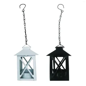 Candle Holders Retro Decorative Lantern Hanging Tea Light Holder Rust-Proof For Votive Indoor Outdoor Wedding Events Holiday