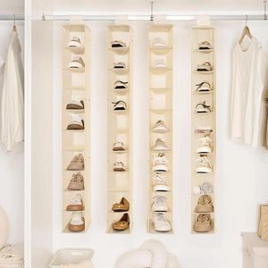 Pudełka do przechowywania 10 sekcji wiszący organizer obuwia do szafy na czapkę i półki buty