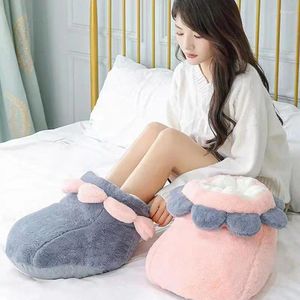 Carpets Electric Heating Slippers Slipper Shaped Foot Warmer Washable And Rechargeable Warm Pad Cold Weather Supplies