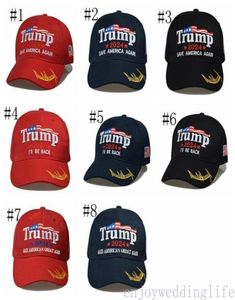 8 Stili più recenti 2024 Trump Baseball Cap USA Elezioni presidenziali TRMUP stesso Hat Style Ambroato Pony Cotail Ball Cap Dhl Fast Ship8416610