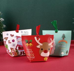 Целая рождественская коробка конфеты яблочная подарочная коробка рождественская украшение для дома Санта -Клаус Паттер