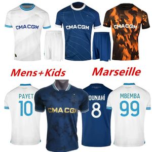 2023/24 Maillot Marsylia Koszulki piłkarskie 2025 Guendouzi Alexis Payet Clauss Football Shirts Men Kide Veretout Under Om Olympique Vitinha Fan Player