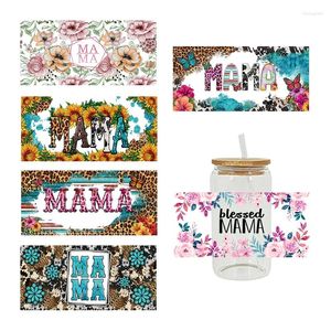 Window Stickers UV DTF Transfer Mother's Day Theme For The 16oz Libbey Glasses Wraps Cup DIY Waterproof Easy To Use Custom Decals D11779