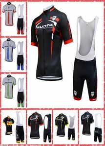 2019 команда Kuota Team Cycling Короткие рукава Jersey Bib Shorts устанавливает дышащую одежду Pro Team Новая Quickdry Multi Please Style M307558168571725