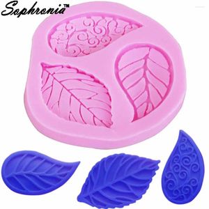 Moldes de cozimento Sophronia Rose Leaf 1pcs forma a resina UV Jóias de jóias Molde de silicone Expoxy Making Diy Craft M635