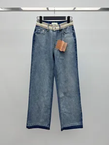20241 mode rak denim byxor kvinnlig hög midja knapp upp blyertspenna jeans kvinnor streetwear all-match casual byxor nya