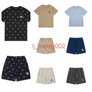 Herren T-Shirts Shorts NY Designer T-Shirts Trunks Modebrief Print Trendy Brand hochwertiger Frühjahrs Sommer Vintage Full Print NY Casual Sports Unisex Shorts Tee Ad Ad