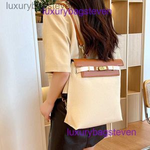 Retro Hremms High Leend Kelyys Tote Bags Designer 2024 New Womens Leisure Propedoryly Canvas Bag Entertains One Counter Luxury و Small Barge Cap شعار حقيقي