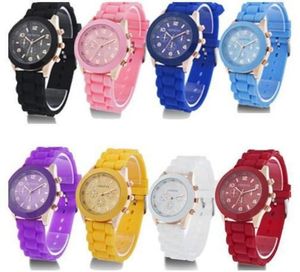 Fashion Silicone Watch New Geneva Silicone Wristwatches Womenments Quartz Watch Factory Gift 6622934