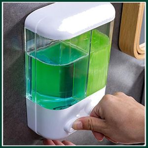 Liquid Soap Dispenser 500/1000ML Hand Sanitizer Wall Hanger Press Home El Shower Gel Shampoo Box Mount 1PCS