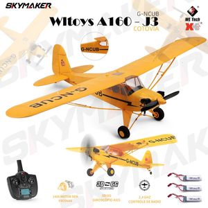 Wltoys A160 Aeromobile RC 2,4G 5CH Control Remote Gliding Electric 1406 Motore senza spazzole EPP 3D/6G Aeromobili RC Giocattolo da esterno 240509