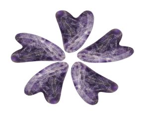 Purple Amethyst Jade Stone Kamień Scraping deska do masażu ciała naturalny kryształowy desca przeciwzadkowania i starzejące się zdrowie