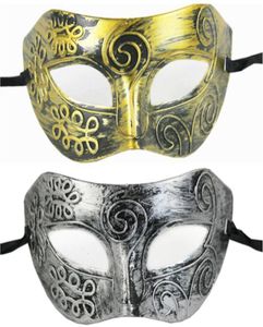 Masowe maski piłki plastikowe rzymski rycerz maska ​​mężczyźni i kobiety039s Cosplay Maski imprezy Favors Dress Up7410978