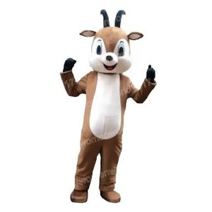 Performance adorabile mascotte di pecora costume simulazione outfit personaggi da cartone animato abito per adulti outfit unisex di compleanno unisex abito da carne di Natale fantasia