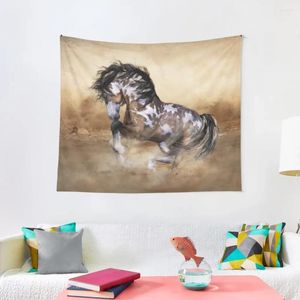 Taquestres The Wild Free Painted Painted Horse Tapestry Room Aestéticos Acessórios para decoração de casa