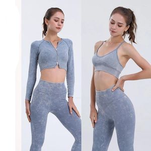 Tank da donna Womens Active Wear 3PCs Yoga Set da donna allenamento palestra Set senza soluzione di continuità