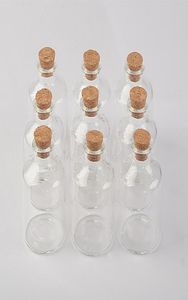 45ml Transparency Glass Bottle With Corks For Wedding Holiday Decoration Christmas Jars Gifts Cute bottle Corks Cap 12pcs4564110