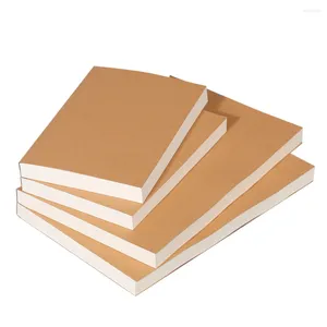 A5/B5 Kraft Paper Cover Notebook Extra Thick 200 Sheets/Book Blank Pages Free Stickers Office Study Notes Supplies CS-079