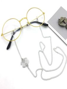 2st Fashion Designer Star Solglasögon Reading Glasses Chain Double G Letter Decoration Antislip Rop String Nack Cord Stainer8404584