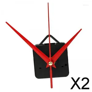 Clocks Accessories 2xLong-Hands Wall Clock Spindle Movement Mechanism Repair Tools Red