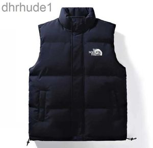 Winter Vest Down Cotton Jacket Thickened Insulation Outdoor Sports Mens and Womens Fashionable Solid Color Sleeveless B3gy