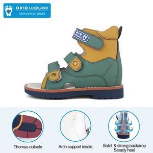 Детские сандалии летняя детская ортопедическая обувь мальчики для девочек дышащая штука поддержки арки для малыша 240511