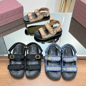 Роскошный дизайнер Slipper Gladiator Sandal Double обувь для женщины Man Summer Beach Denim Sliders Sac Luxe Emelcodery Mule Bool Slide Loafer Outdoor Sport Sandale Femme