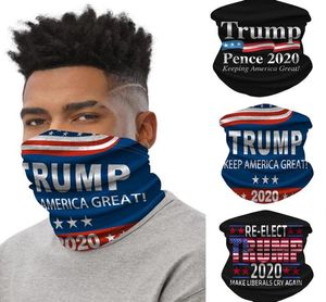 Шарф Трампа Банданас лицом к бесшовным трубкам Магии Держите Америку Великие повязки на головные повязки.