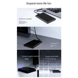 2024 NEW USB3.0 To SATA SSD Case External SSD Hdd Hard Disk Box Adapter 2.5 Inch SATA Mechanical HD Solid State Hard Drive for PCfor