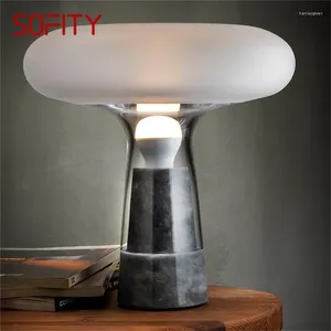 Lâmpadas de mesa Sofity Dimmer nórdico Lâmpada de luxo Design Contemporâneo LED LEVA LIGHT para decoração de quarto em casa
