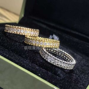 Master exquisite rings for both men and women silver bead diamonds couple ring with common vanly