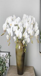 Искусственная шелковая белая орхидея цветы высококачественная бабочка фальшивый цветок для свадебной вечеринки дома фестиваль 278n2455069