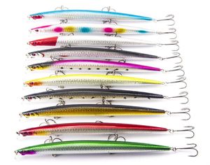 Lápis de pesca Big Game Wobble Baitfish Lure 18cm 26g 2 ganchos 10 Colors de água salgada Crankbaits Minnow Walleye Bass Artificial Hard B6581323