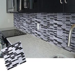 Mosaic Automodelino Automínio Backsplash Adesivo de parede Decoração de cozinha de cozinha DIY W48399066
