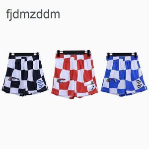 Ees Emanuel Summer Ameesan Checked Sports Shorts Mens High Street Loose Casual Breathable Basketball Pants